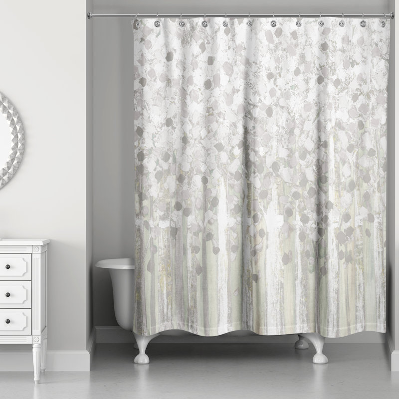 Rideau de douche Derak, Gris