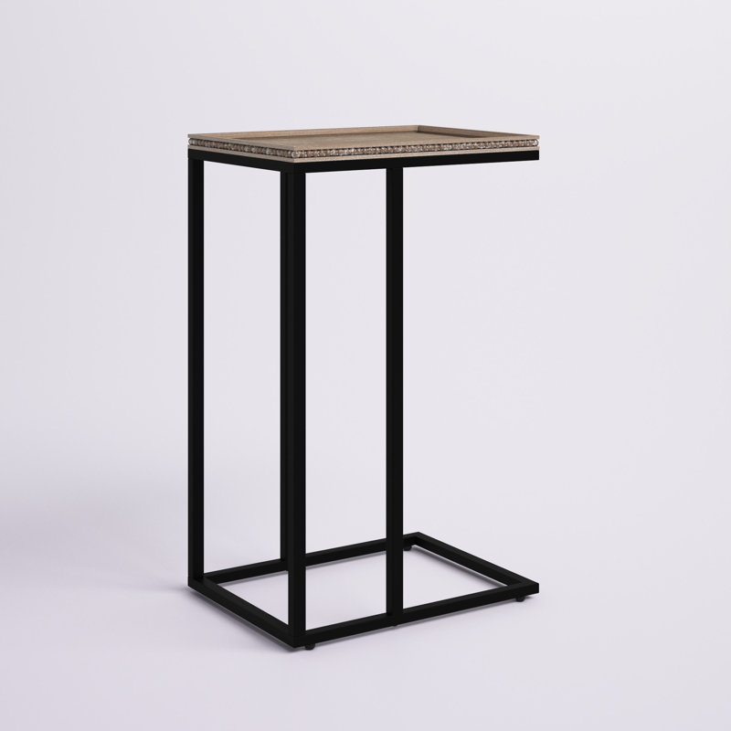 Table de bout avec table de bout Edmundson Farmhouse C, Noir