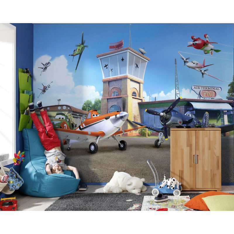 Planes Terminal 2.54m x 368cm Wallpaper Roll