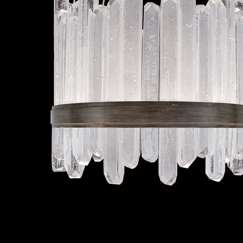 Lustre rond 21 po Lior, Bronze, 3000