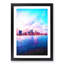 Miami Florida Skyline in Abstract - Picture Frame Graphic Art Print-55739897-55739901