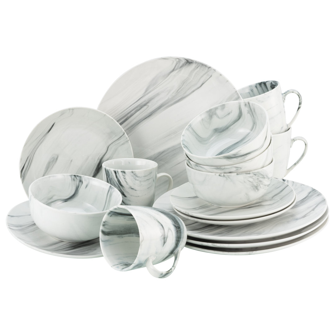 Creatable  Kombiservice Marmor, (Set, 16 tlg.), tolle Optik
