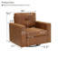 Fauteuil d'appoint simple pivotant et pivotant pour salon Pivot-135970902