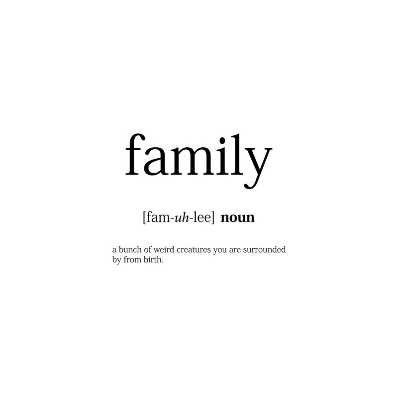 Family Meaning by Pixy Paper - Wrapped Canvas Print, 152.5 cm H x 101.5 cm W
