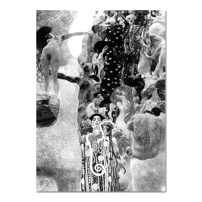 The Medicine by Gustav Klimt - 1 Piece Painting, 95cm H x 65cm W