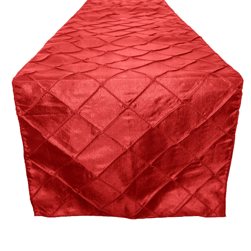 Solid Color Table Runner, 108" x 12", Red
