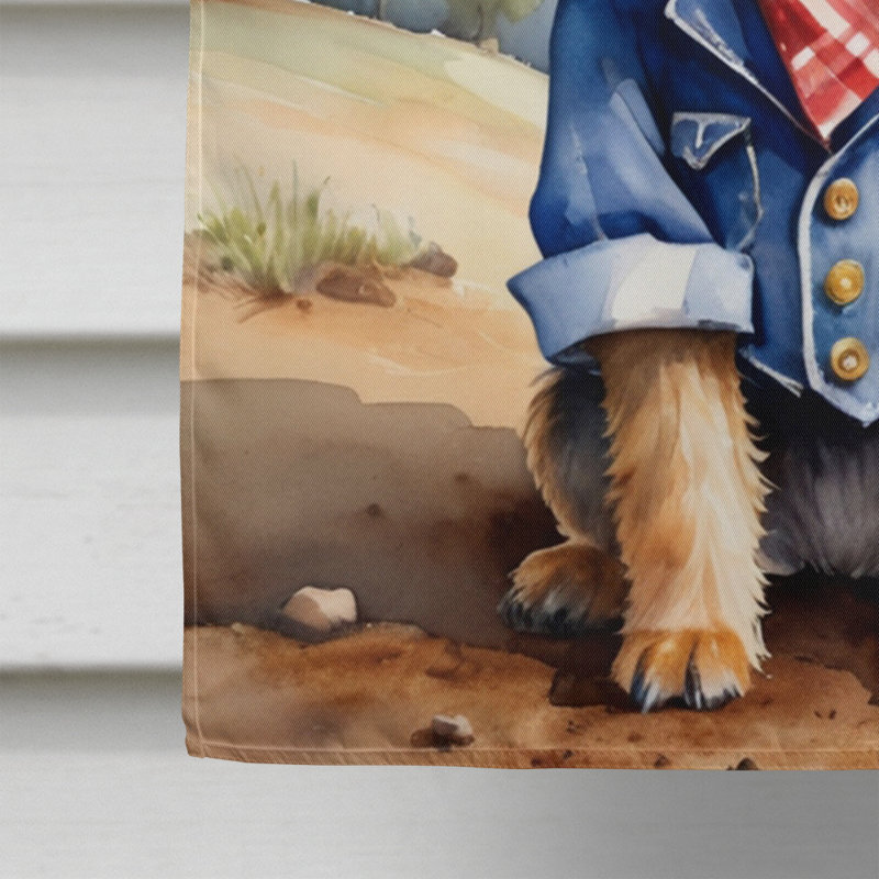 Cowboy Welcome House Flag, Border Terrier