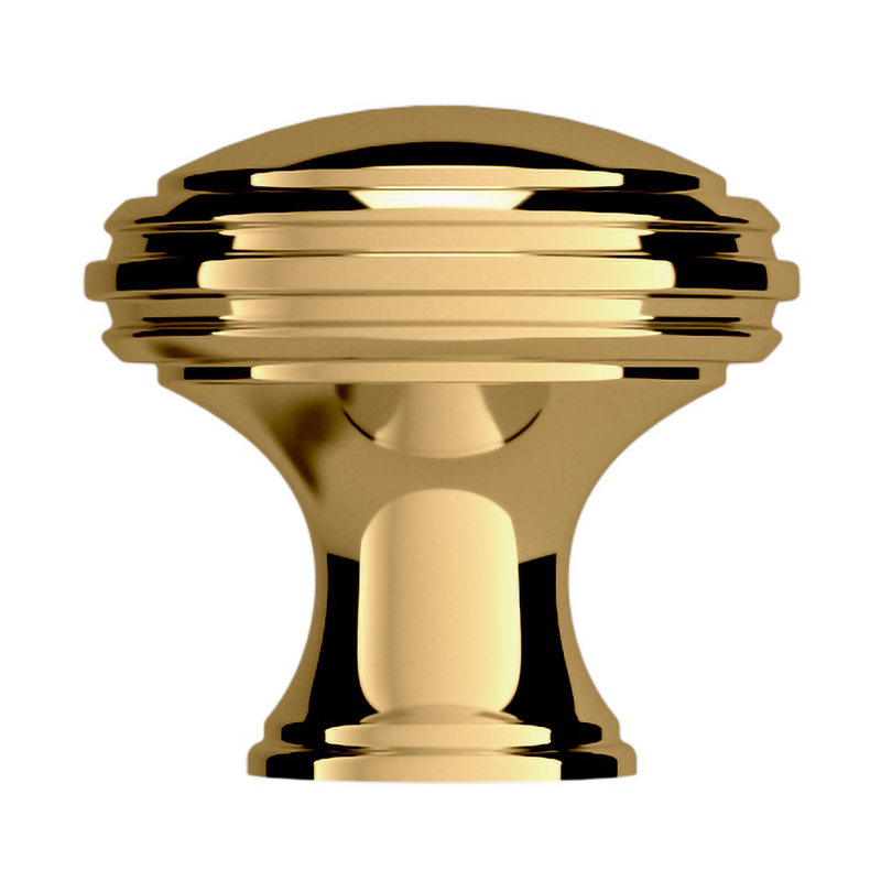 4456 Severin Fayerman Collection Knob, Polished Brass