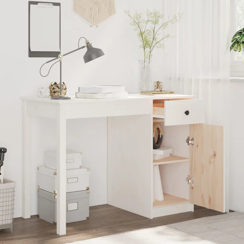 Kitina Solid Wood, White
