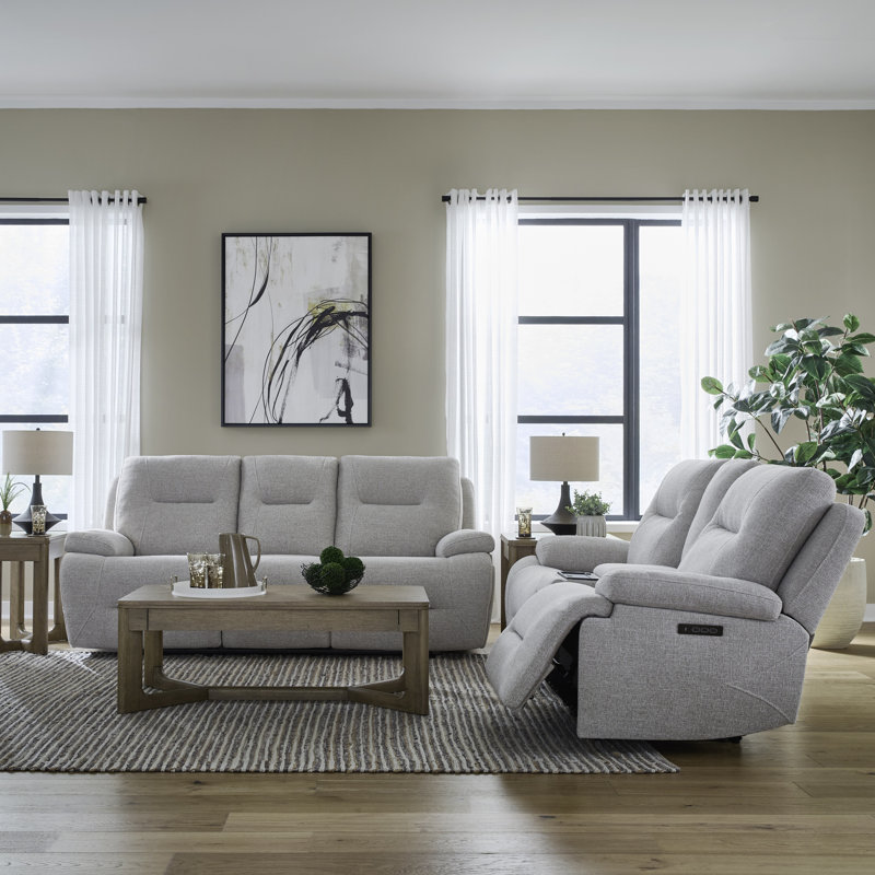 Trevina Zero Gravity Power Sofa & Loveseat W/ Console Set