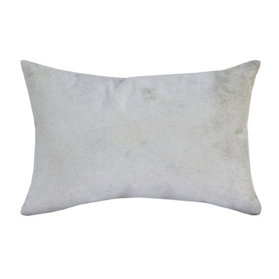 Aybar Textured Faux Leather Throw Pillow Cover