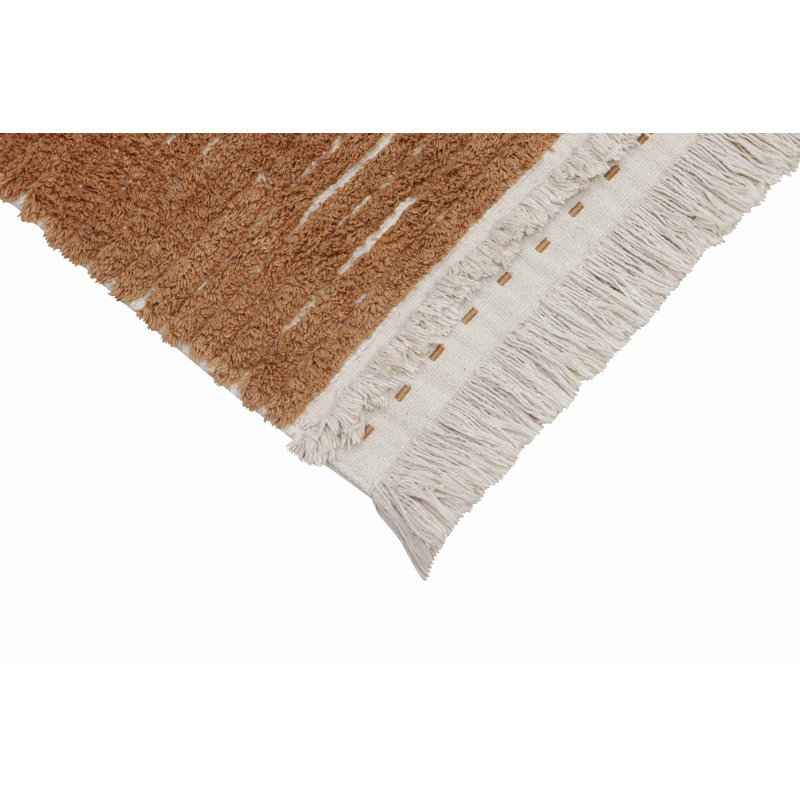 Reversible Washable Rug Duetto Toffee, Runner 2'7" x 7'6"