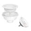 Ruvati 16 x 20 inch epiGranite Drop-in Topmount Granite Composite Quartz Single Bowl Wet Bar Prep Sink - Arctic White Matte --48744131