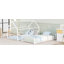 Lit superposé simple en métal avec glissade, lit pour enfant-373124137