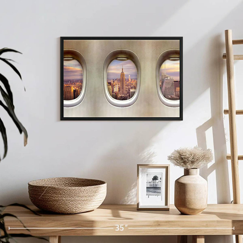 Mehar Retro Airplane Windows, 13" H x 19" W