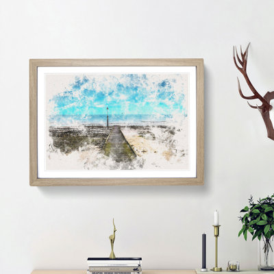Path to the Sea in Llandudno Wales - Picture Frame Painting Print