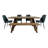 Shawnta 6 - Person Solid Wood Top Four Leg Base Dining Set-97560964