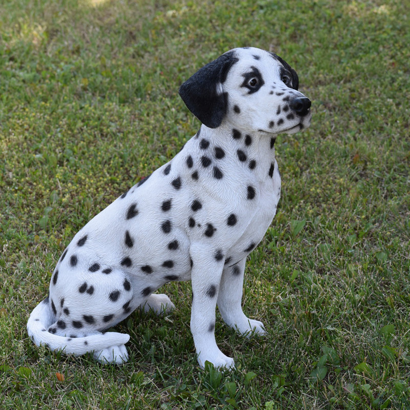Statue pour chien assis dalmatien