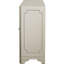 Armoire de rangement luxueuse avec finition champagne, miroirs argentés et cristal pour une utilisation à la maison.