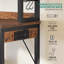 Kitchen Storage Rack With Power Outlet, 2 AC Outlets 2 USB Ports, Coffee Bar, Baker's Rack With 2 Drawers And 4 Hooks, Microwave Shelf-1995994881
