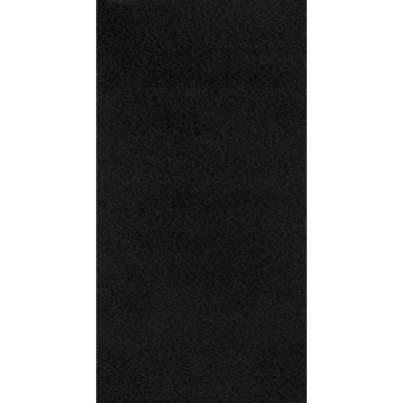 Black Modern Shaggy Rug, Plain Stain Resistant Easy to Clean Rug For Living Room, Dining Room, Bedroom, Kitchen
