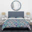 Multicolore méga patchwork - ensemble de housse de couette abstrait - microfibre de polyester-1857514239