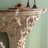 32.48" White Semi-Circle Solid Wood Console Table