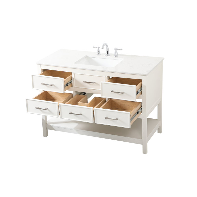 Ensemble de meuble-lavabo simple 48 po Sinclaire, Blanc