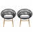 Gray Cushion/Black Frame