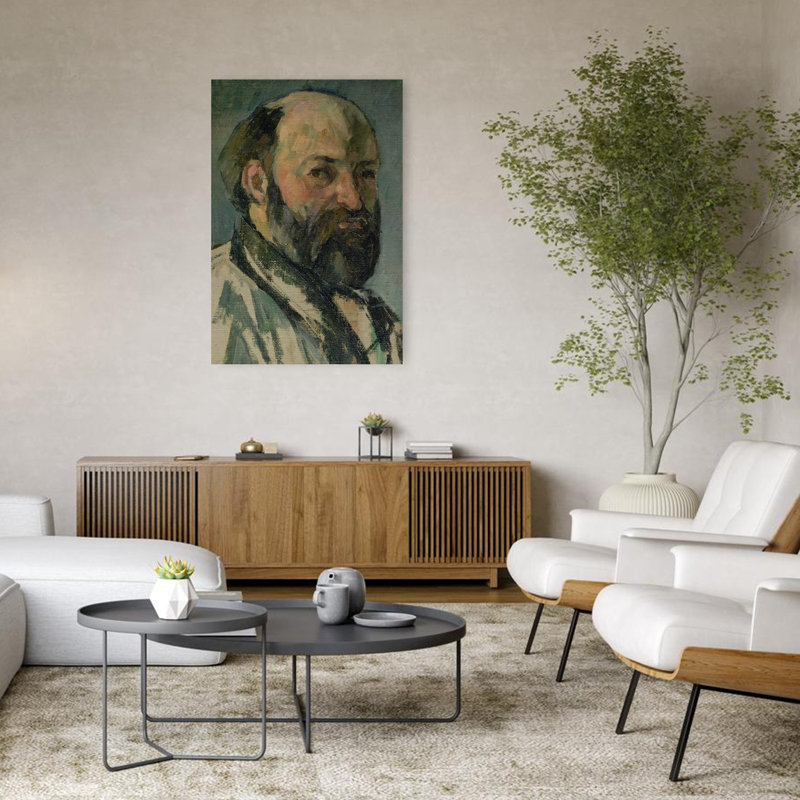 Autoportrait, vers 1877-1880. Estampe d'art mural abstrait contemporain., H 48 po x l 32 po