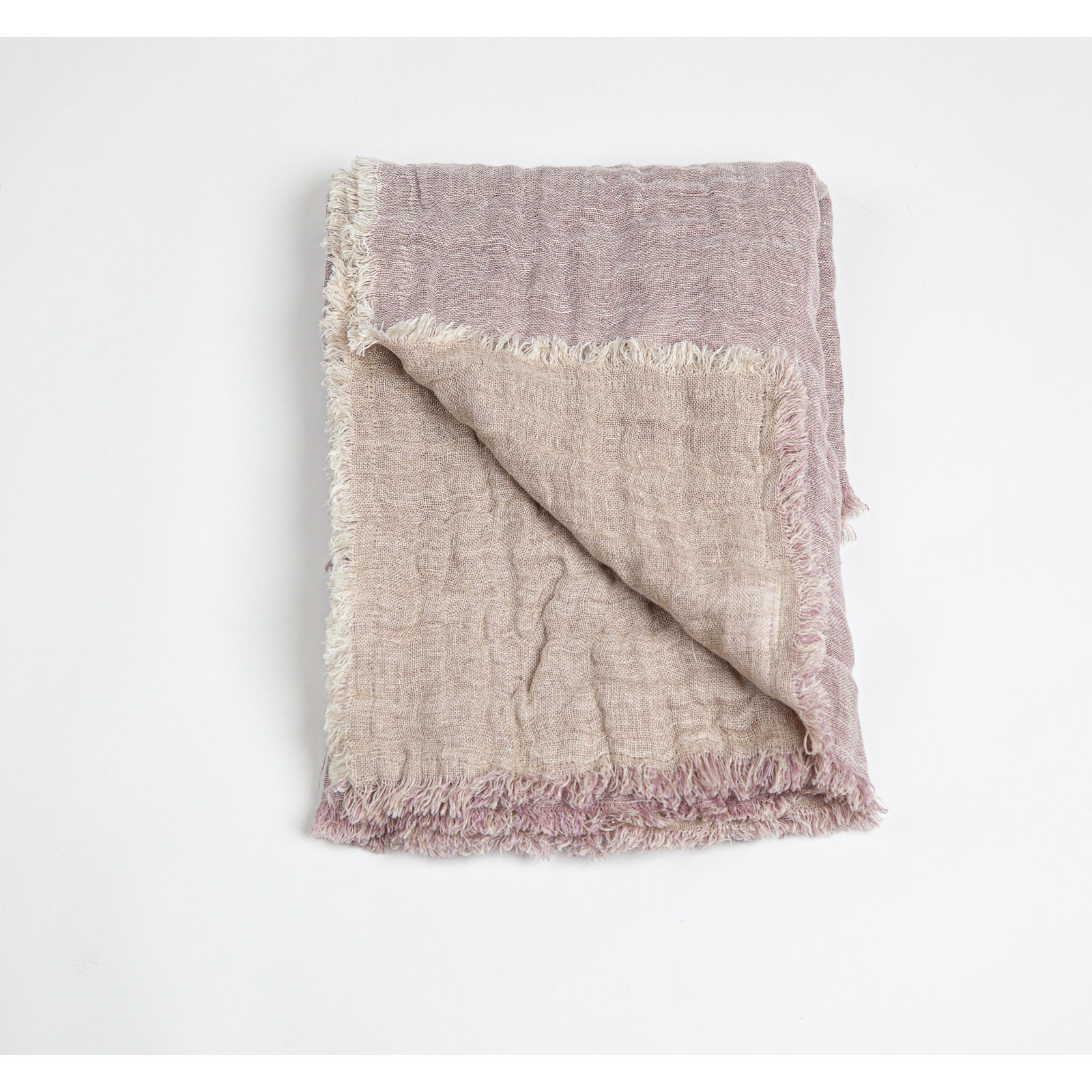 Brissia Linen Throw Blanket, Lavender
