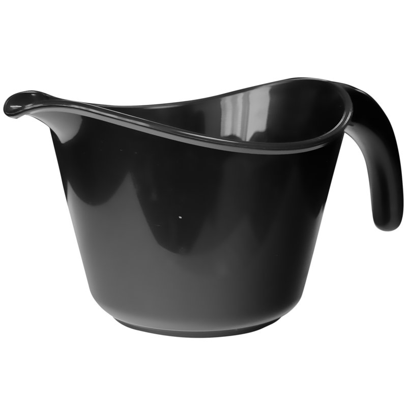 Bol en plastique Alicio de Ebern Designs, Noir