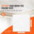Ceiling Tiles 12-Pack 24 x 24 in PVC Easy Installation White Echo Pattern