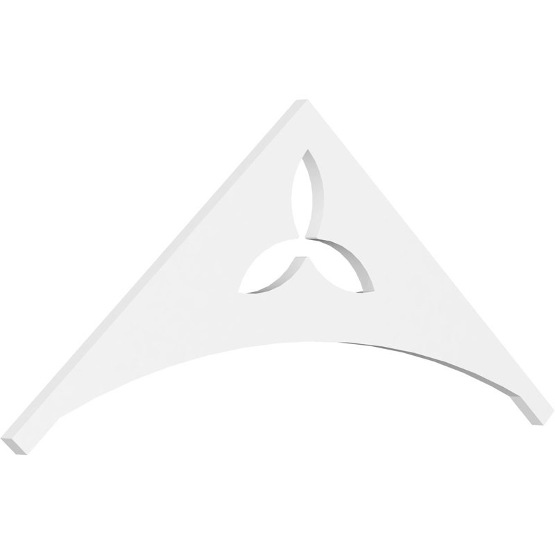 Naple Signature Urethane Gable Pediment, Primed Tan, 20"H x 48"W, 10/12