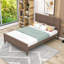 Lit plateforme en bois avec pieds fuselés et tête de lit-1518860659-1518860657