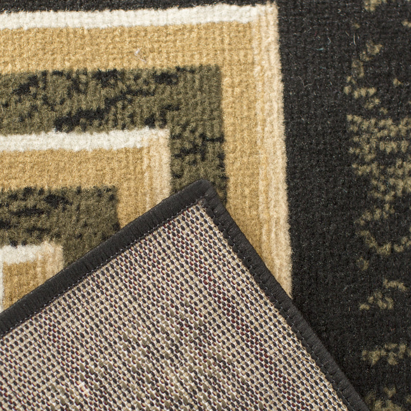 Tapis noir Miltonsburg, Rectangle 7 pi 8 po x 10 pi 4 po