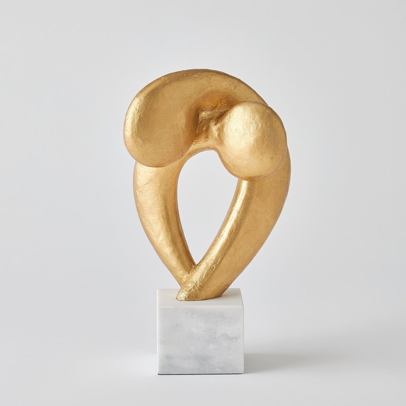 Sculpture Align - feuille d'or