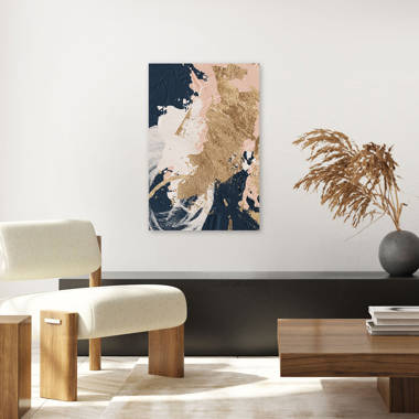 IDEA4WALL Framed Canvas Wall Art No Texture Dark Paint Strokes Abstract Canvas Prints Home Artwork Decoration for Living Room,Bedroom Framed on Canvas