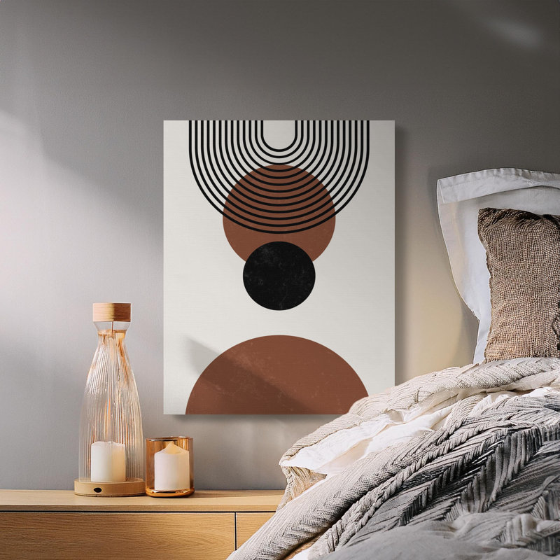 Wrapped Canvas Print Set, 35.56 cm H x 27.94 cm W, Brown/Black