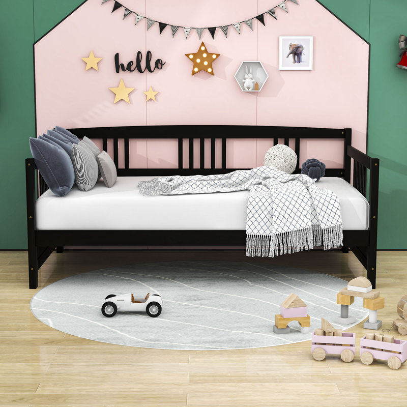 Twin Wood Daybed with Slats, Espresso