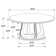 Exira Round Solid Wood Base Dining Table