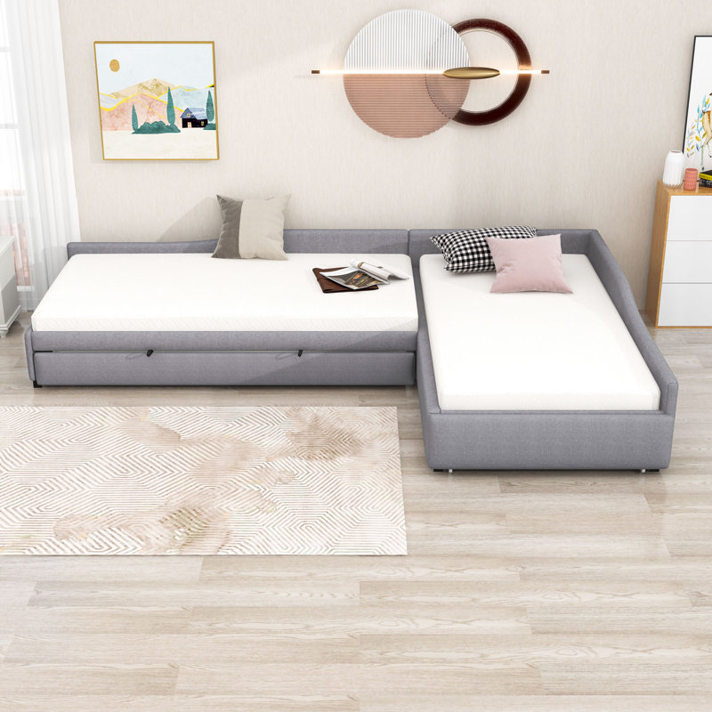 Kaylin Upholstered Daybed, Gray