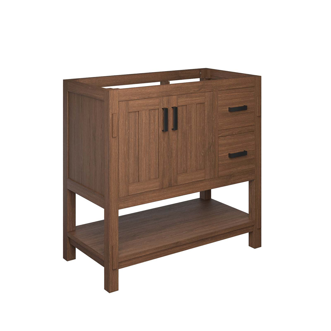Modway Ashlyn 35'' Single Bathroom Vanity Base Only in Walnut Modway