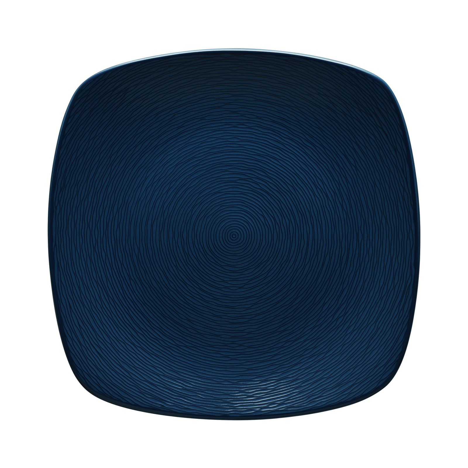 Noritake Colorscapes Swirl 11.75" Square Platter, Navy