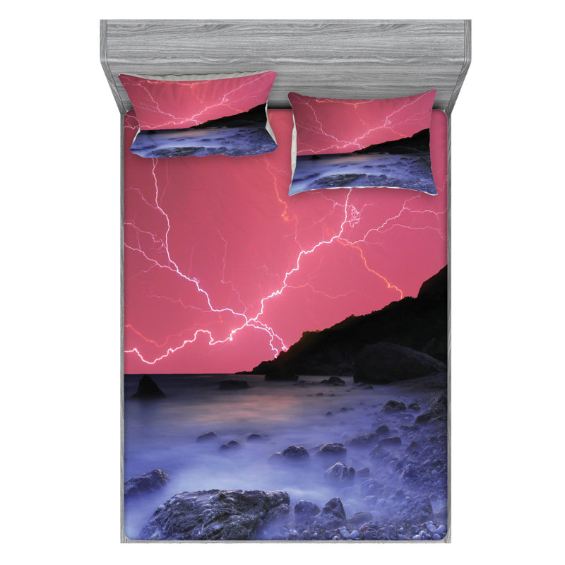 Microfiber Sheet Set, Queen Sheet Set with Fitted Sheet