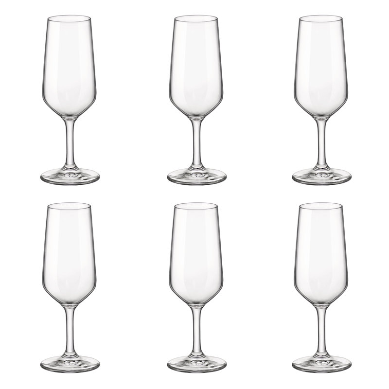 230ml Glass Flute Set, 6