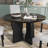 Round Dining Table With Cross Base-1083197595