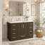 Meuble-lavabo de salle de bain avec rangement abondant, portes à fermeture douce et 9 tiroirs pour un design élégant et fonctionnel