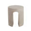 Table d'appoint d'extérieur ronde en U Mgo, gris clair