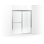 Deluxe 54.37" W x 70" H Sliding Framed Shower Door